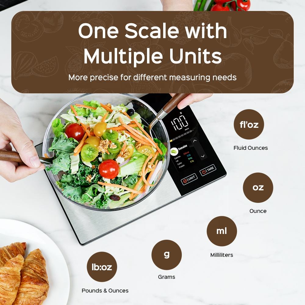 Stainless Steel Smart Kitchen Scale